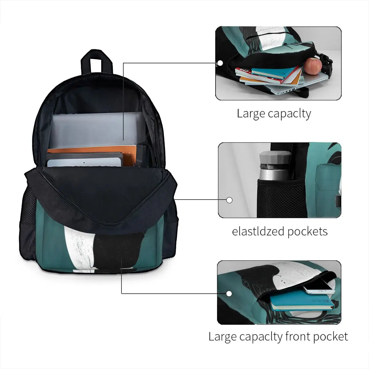 Sea Frenemies Backpacks Men's & Women's Schoolbag