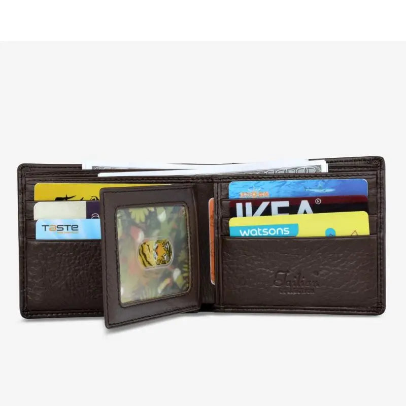 Seagloca Leather Wallet Men's Multi-function Wallet