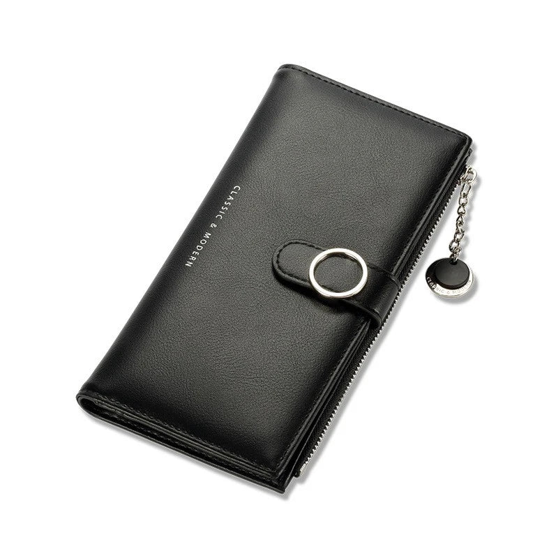 Seagloca High PU Leather Women Long Purse