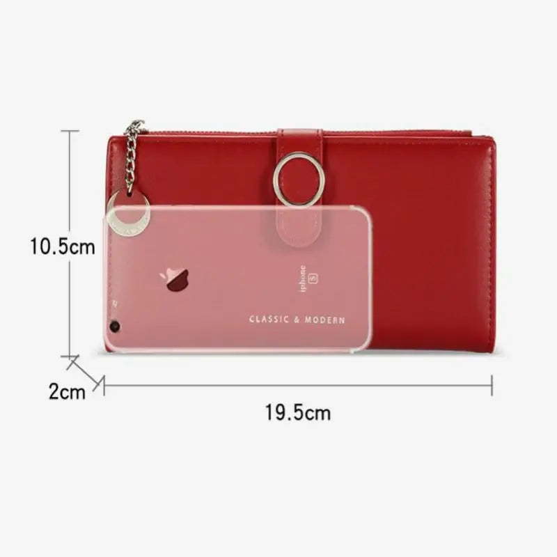 Seagloca High PU Leather Women Long Purse