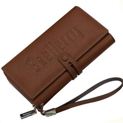 Seagloca Men Leather Wallet Purse Casual Clutch Zipper Multifunction