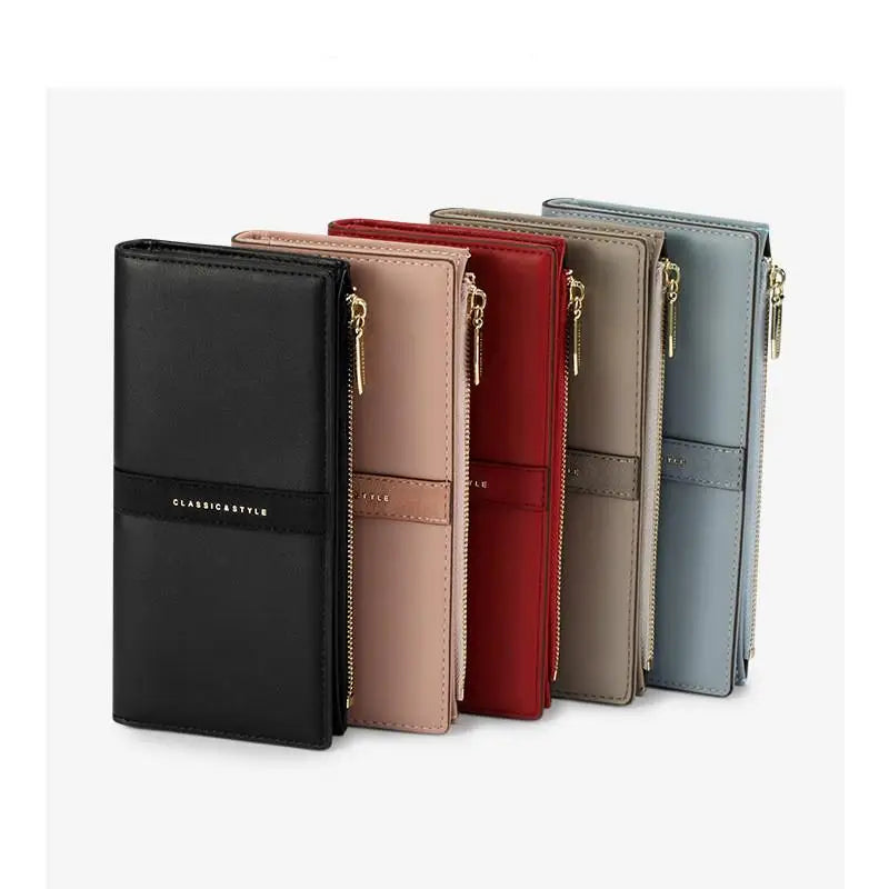 Seagloca Wallet Women Frosted Zipper Clutch