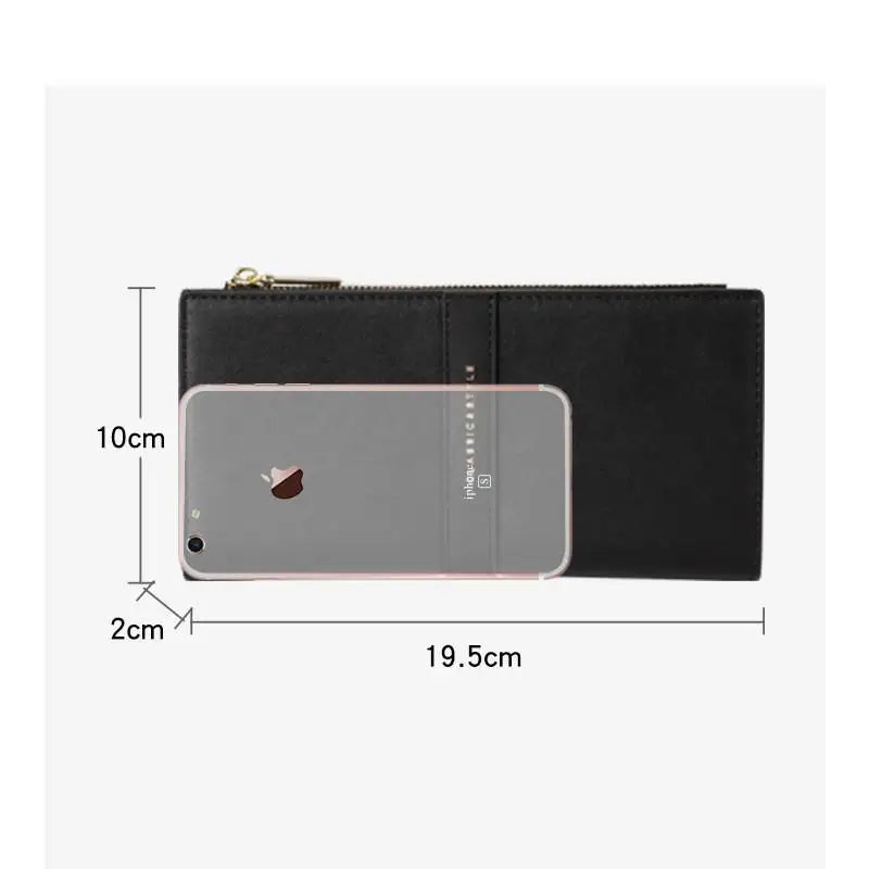 Seagloca Wallet Women Frosted Zipper Clutch