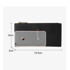 Seagloca Wallet Women Frosted Zipper Clutch