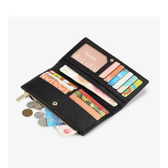 Seagloca Wallet Women Frosted Zipper Clutch