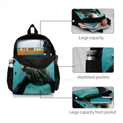 Seal Ocean Wildlife School Bag Big Capacity Backpack Laptop 15 Inch