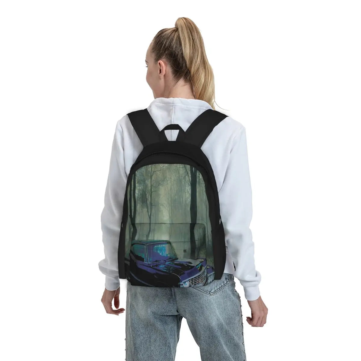 Secluded Drive - Anime Backpack Men's