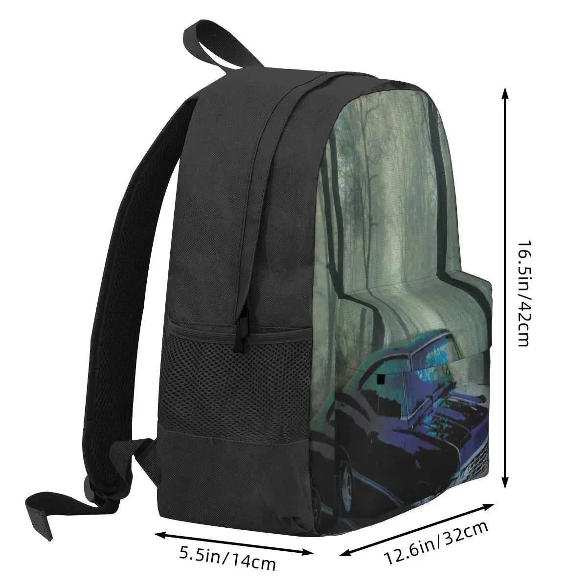 Secluded Drive - Anime Backpack Men's