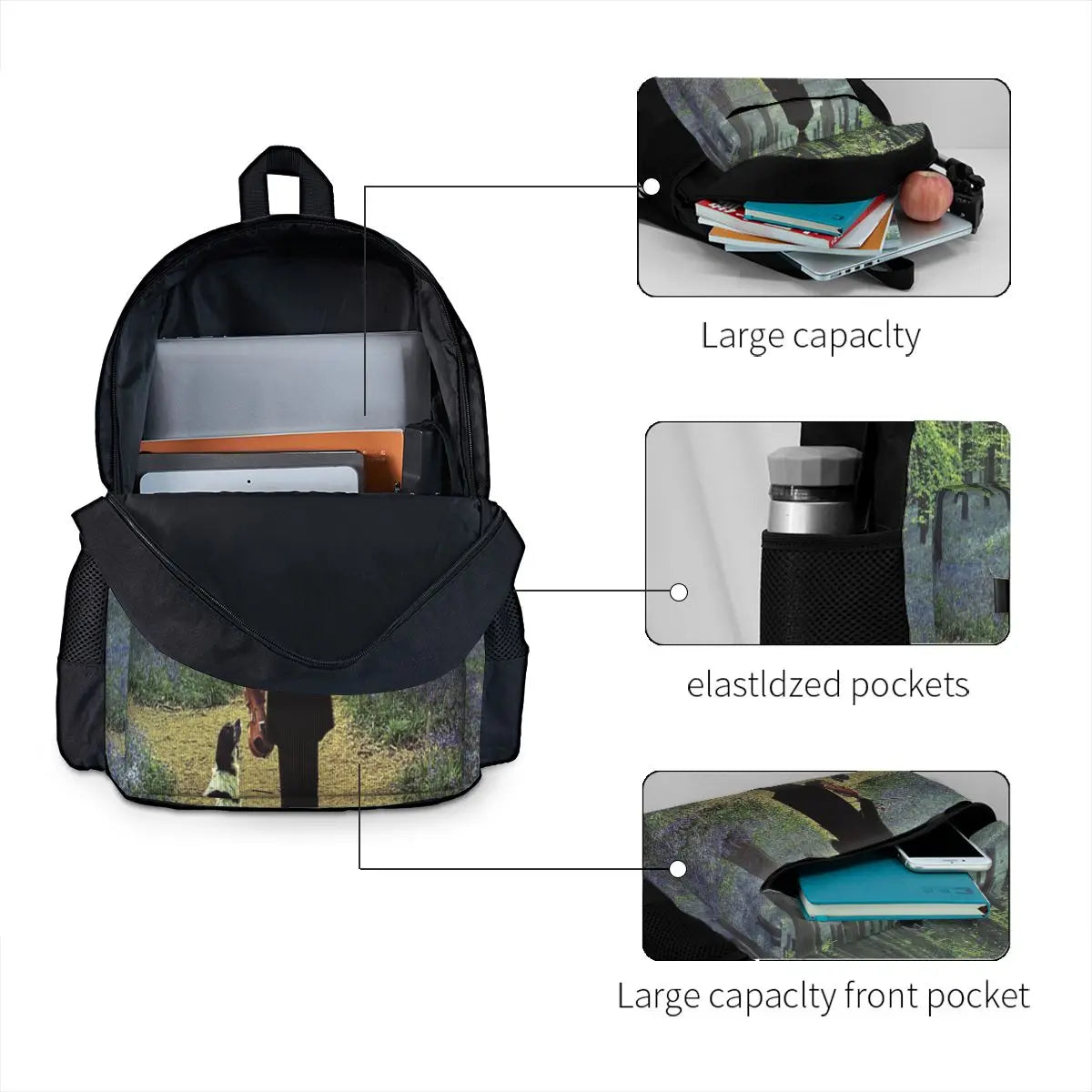 Second Fiddle Backpacks Men's & Women's Travel Bag