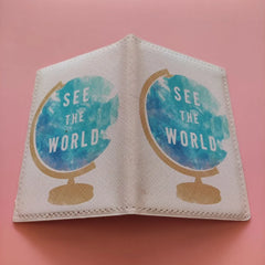Women's Passport Cover Travel Ticket Holder Passport Case