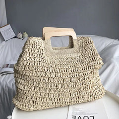Knitted Weave Beach Bag Straw Weaving Bag
