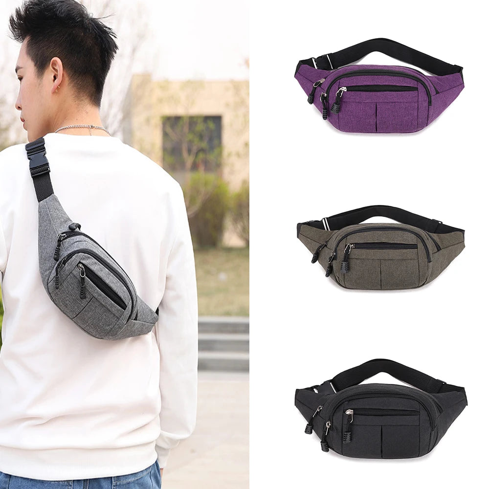 Unisex Waist Bum Bag Fanny Pack Holiday Travel Money Belt Pouch Wallet