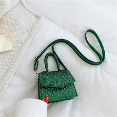 Sequin Casual Mini Square Messenger Bag for Women