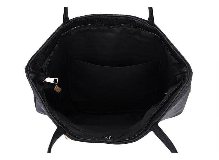 Sequin Embroidery Perfume Leather Tote Bag Shoulder Bag for Women