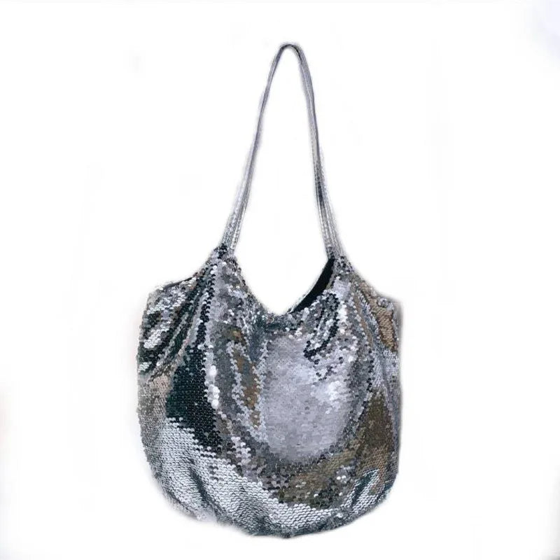 Sequin Handbags One-shoulder Diagonal Cloth Bags Large Capacity Women's Bags