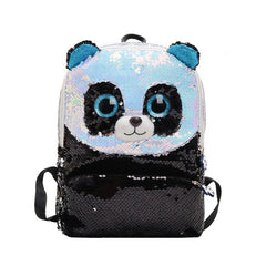 Sequin School Bag For Girls Panda Small Backpack Kids Kawayi Bags