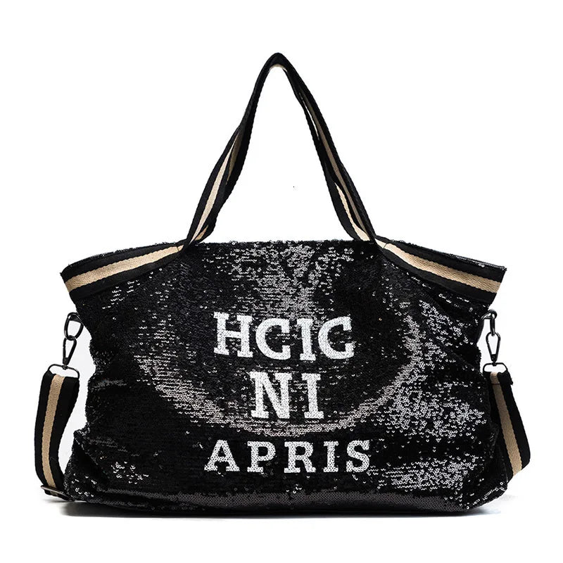 Sequin Women Bag Large Capacity Top-handle Bags Ladies Handbags