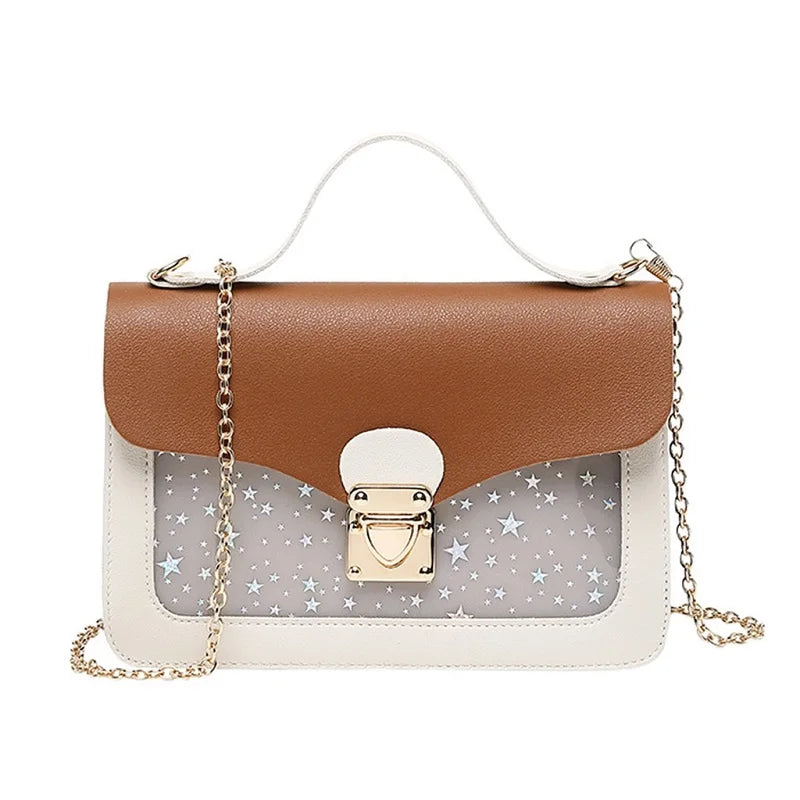 Sequin Star Print Shoulder Mobile Phone Bag Cover