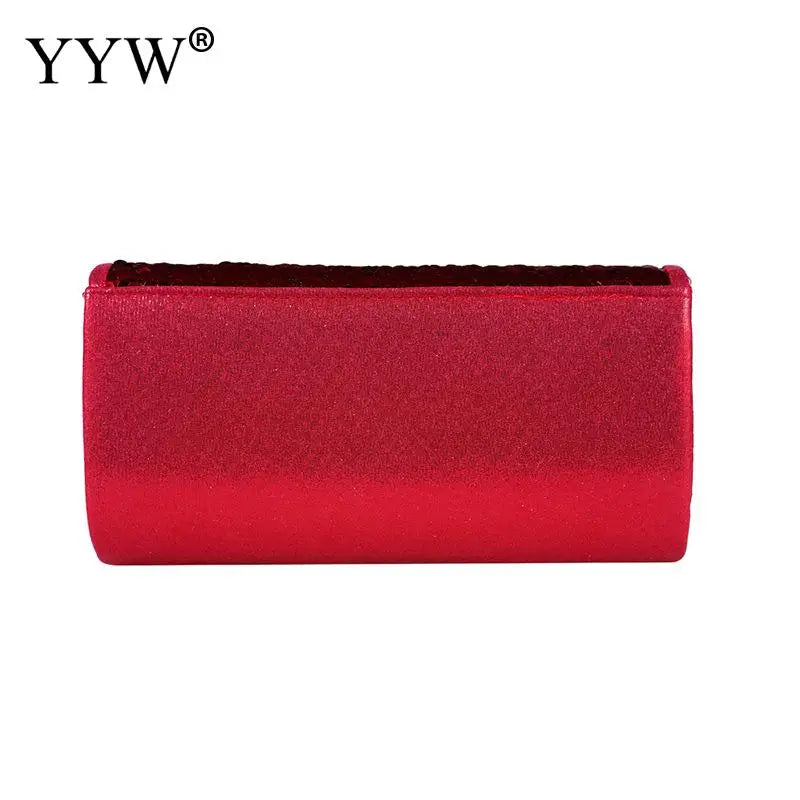 Sequined Envelope Bag Evening Party Crossbody Clutch Wallet Red Wedding Purse