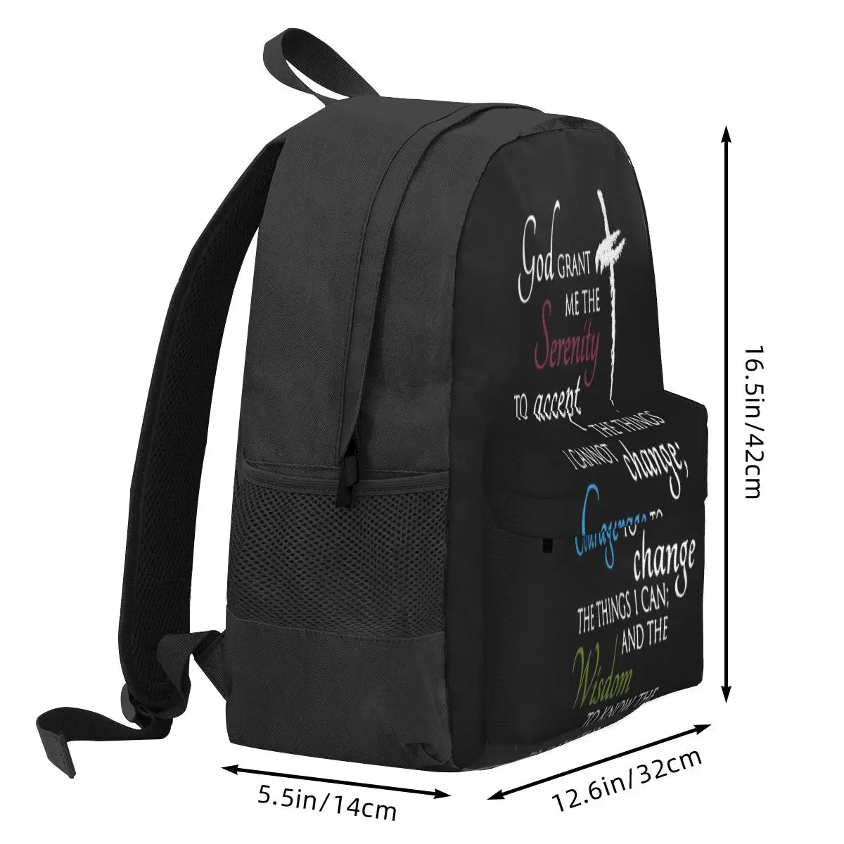 Serenity Prayer Backpacks for Men and Women