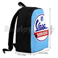 Vintage Motorcycle Outdoor Hiking Backpack