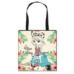 Sexy Red Lips Women Shoulder Bag for Travel Girls Handbag