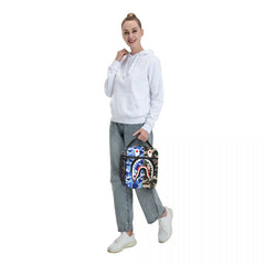 Shark Teeth Camo Insulated Lunch Bag - Camouflage Reusable Cooler