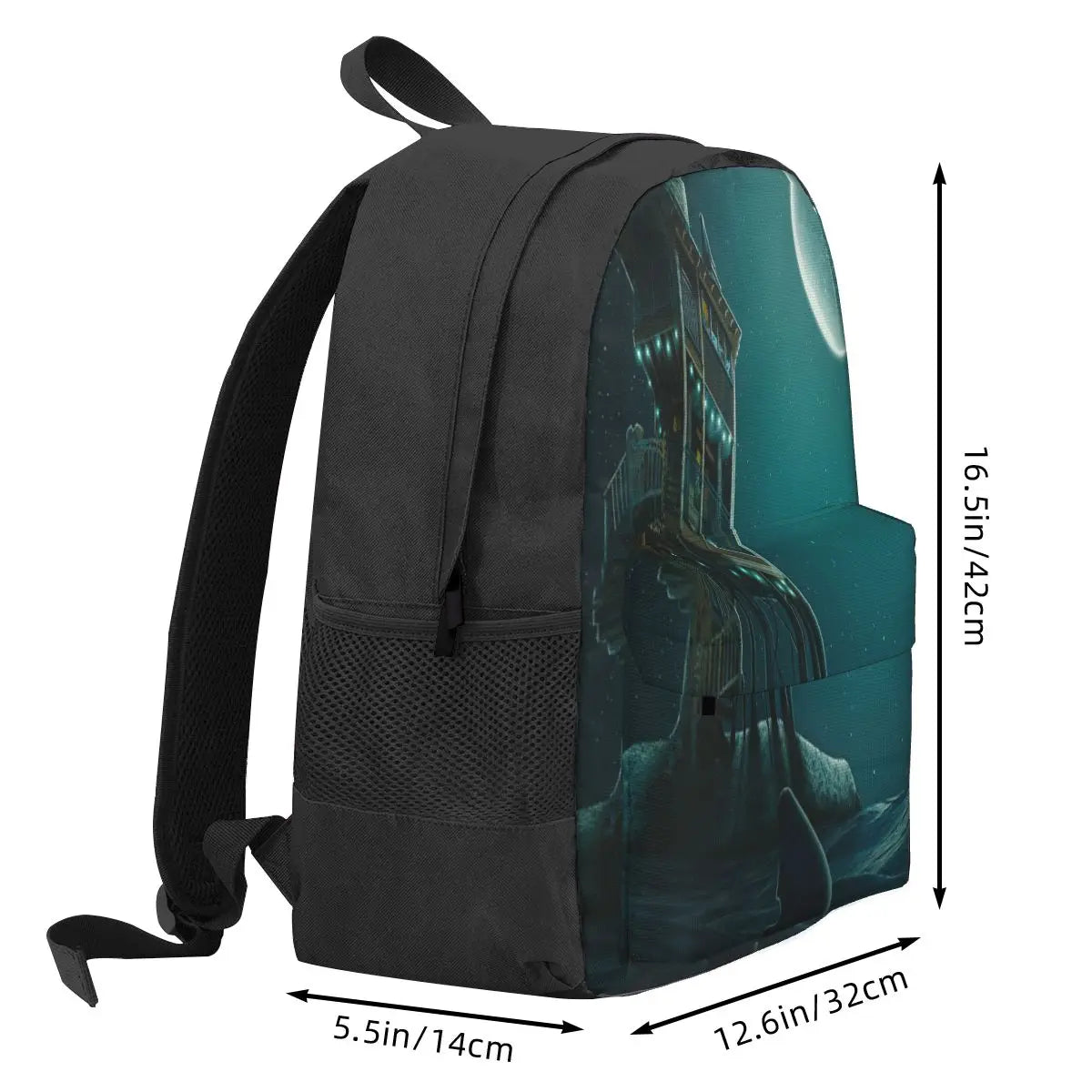 Sharks In The Water Backpacks Men's Backpacks Bags For Women