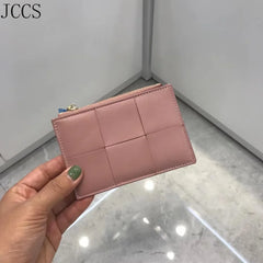 Sheepskin Womens Wallets Folded Purses Leather Purse