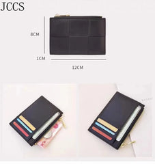 Sheepskin Womens Wallets Folded Purses Leather Purse