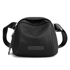 Nylon Shell Shoulder Bag for Women with Wide Strap