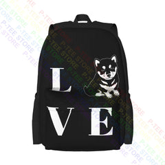 Shiba Inu Lover Dog Backpack Bookbag Multi-function