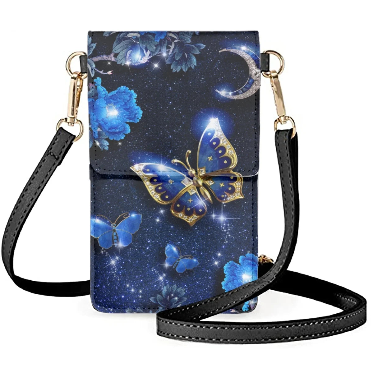 Butterfly Women's Shoulder Bag Diagonal Decoration Anti-friction