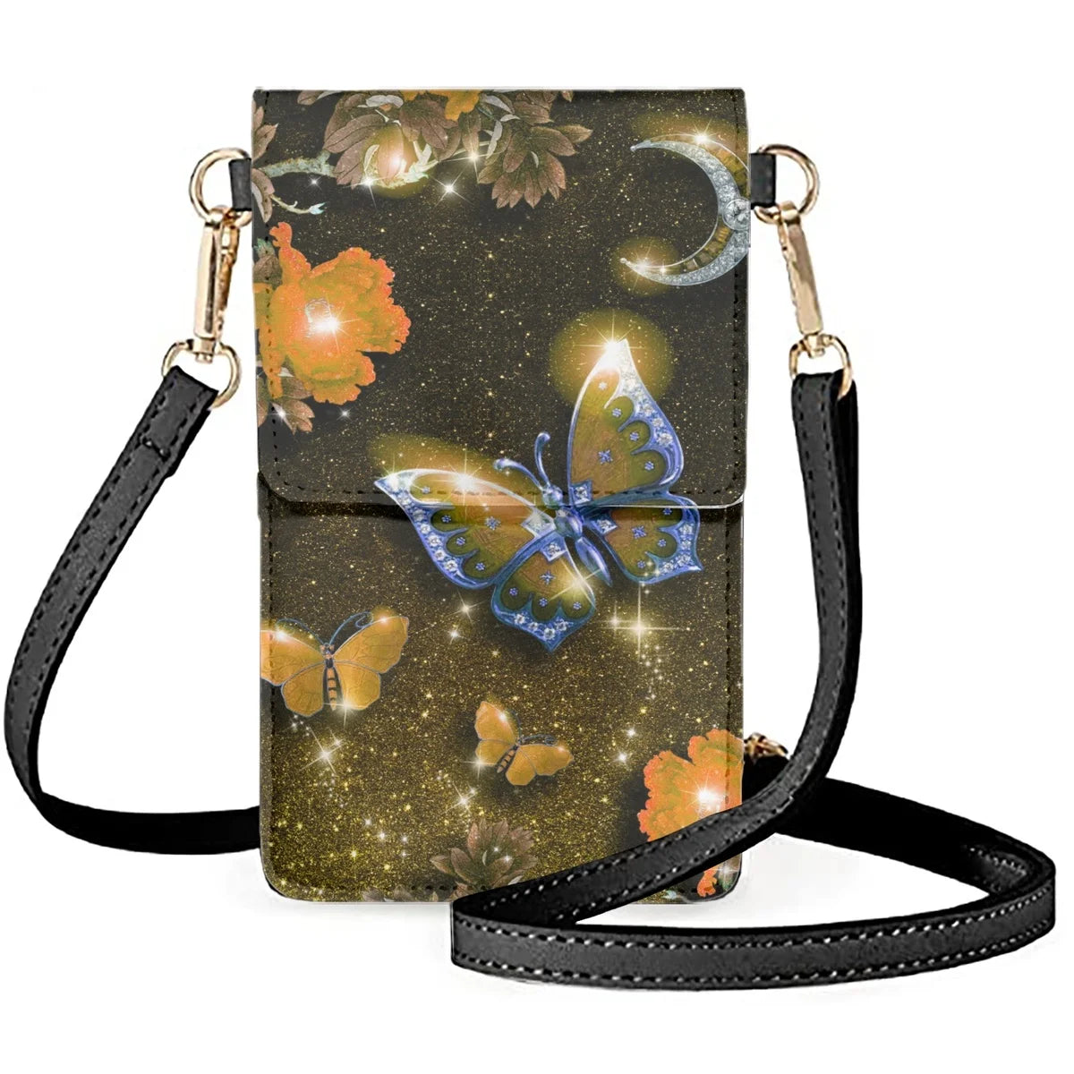 Butterfly Women's Shoulder Bag Diagonal Decoration Anti-friction