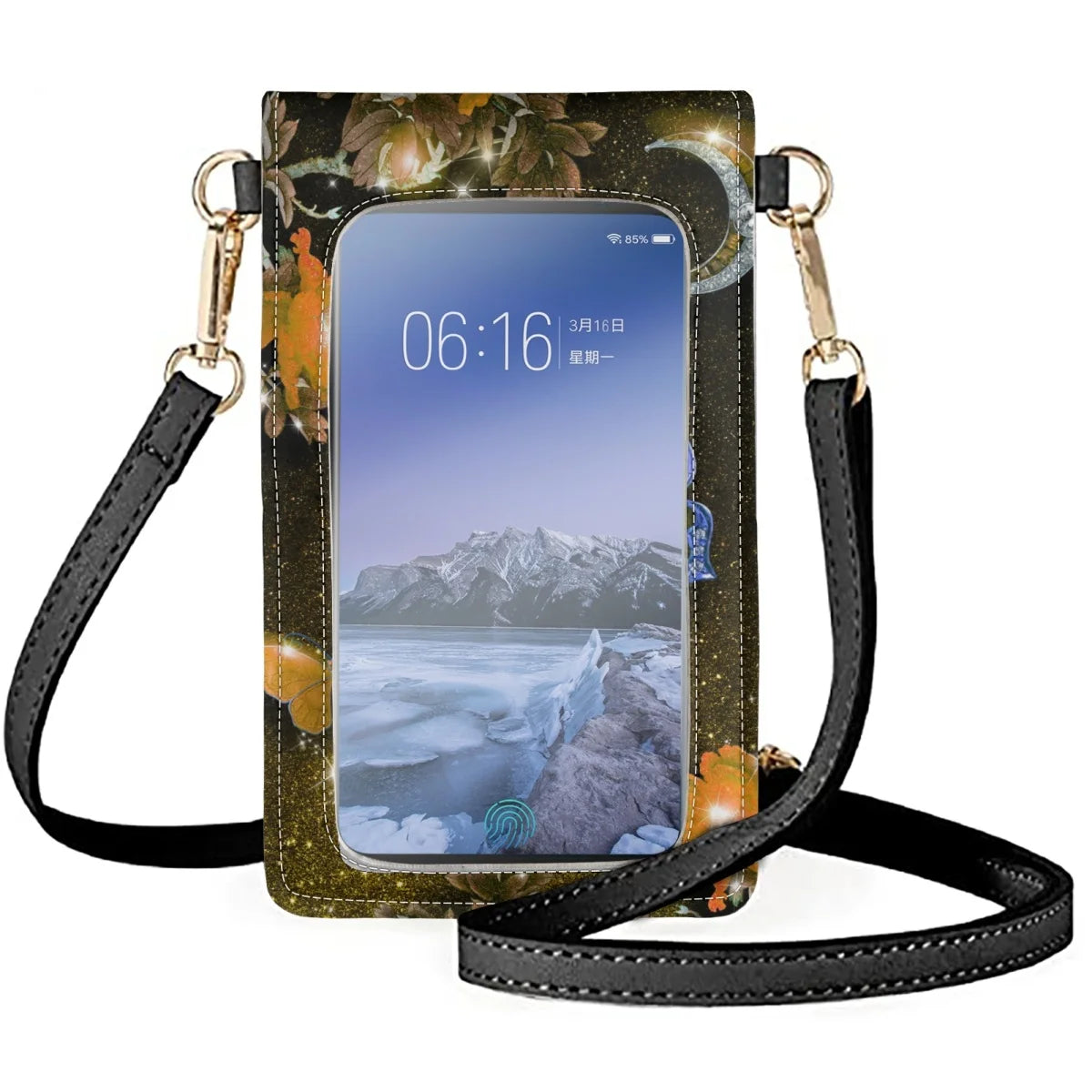 Butterfly Women's Shoulder Bag Diagonal Decoration Anti-friction