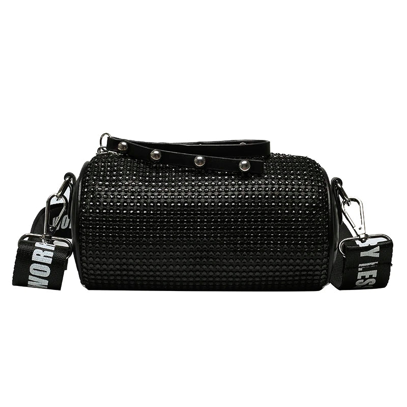 Diamonds Women's Barrel-shaped Shoulder Bag Evening Bags Crossbody Handbags