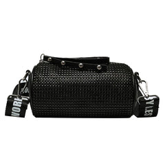 Diamonds Women's Barrel-shaped Shoulder Bag Evening Bags Crossbody Handbags