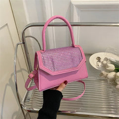 Zircon Messenger Bag for Women Shoulder Handbag