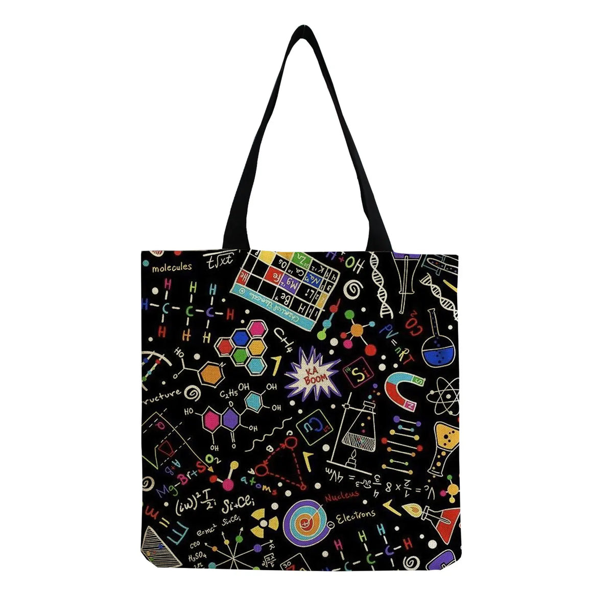 Science Print Shopper Bag Teacher Gift Handbag