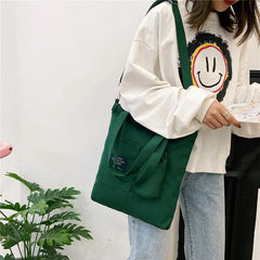 Large Capacity Canvas Tote Bag for Women, Shoulder Crossbody Handbag