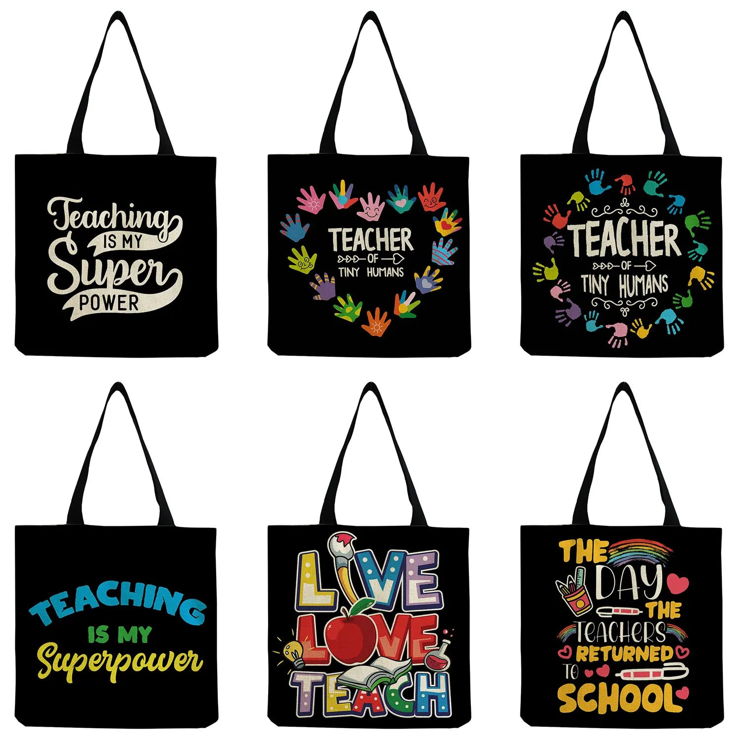 Foldable Eco-Friendly Shopper Bag High Capacity Portable Shoulder Bag