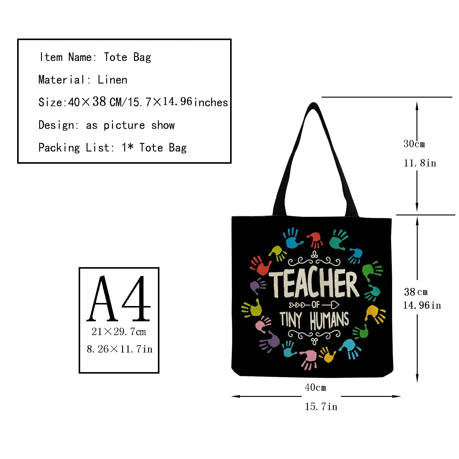 Foldable Eco-Friendly Shopper Bag High Capacity Portable Shoulder Bag