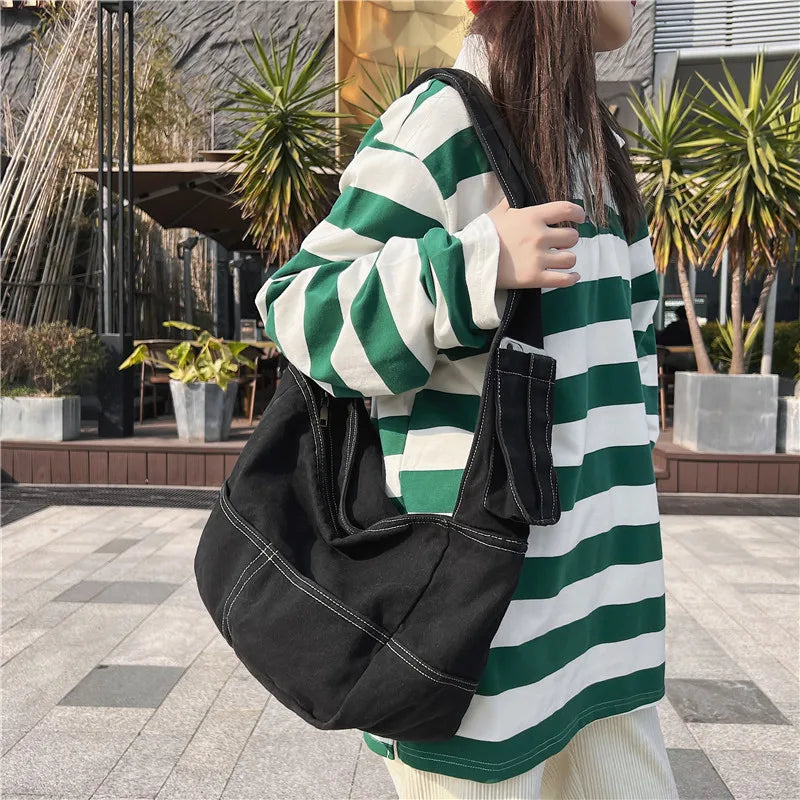 Large Capacity Canvas Women's Tote Shoulder Bag