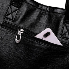 Soft Leather Big Handbags Tote Shoulder Bag for Women