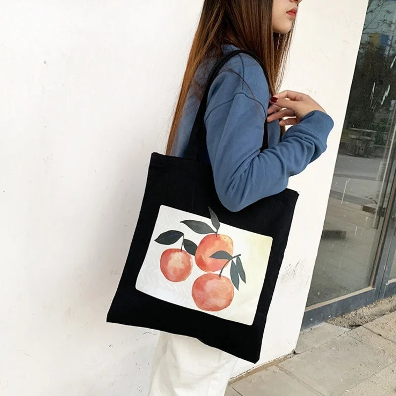 Canvas Beach Shoulder Tote Bag for Women