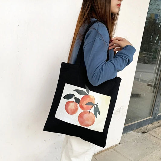 Canvas Beach Shoulder Tote Bag for Women
