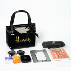 Casual PVC Tote Bow-knot Shoulder Bag Waterproof Large