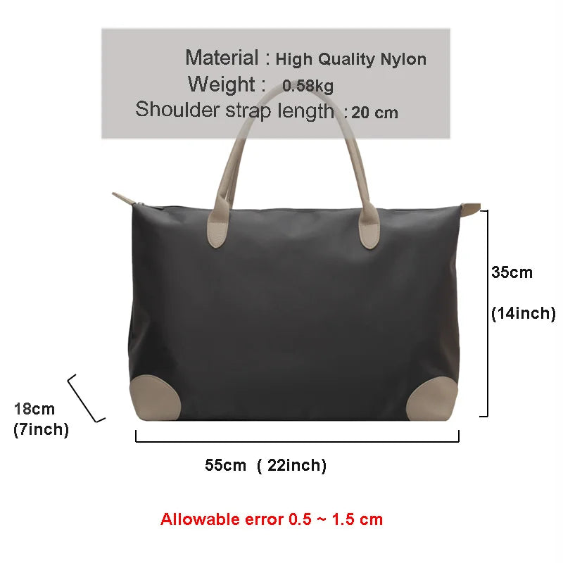 Women's High-capacity Travel Luggage Handbag Shoulder Pack