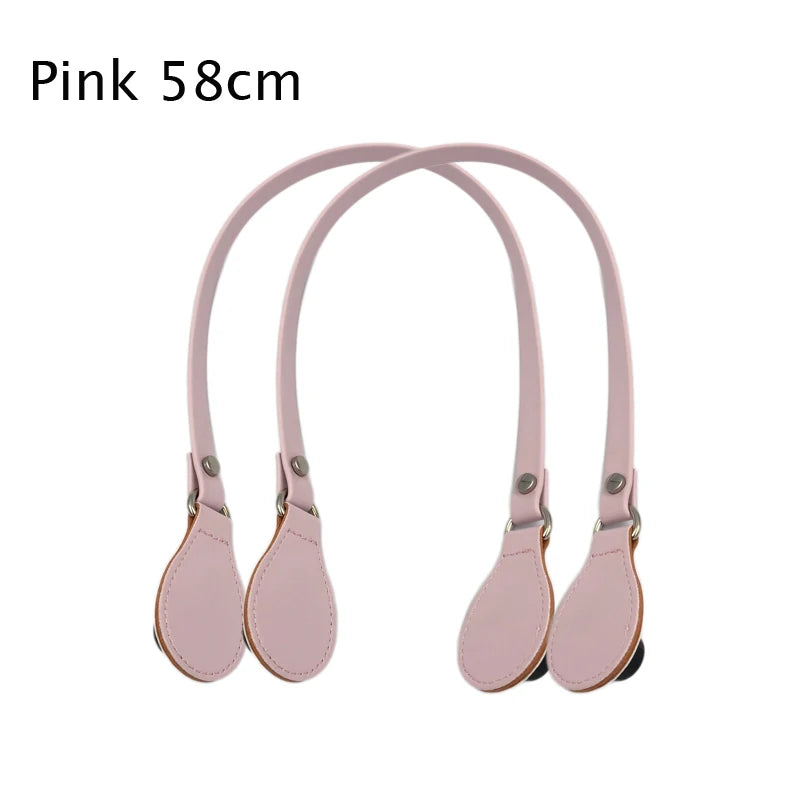 Short Long PU Flat Handle for O Bag Handbags