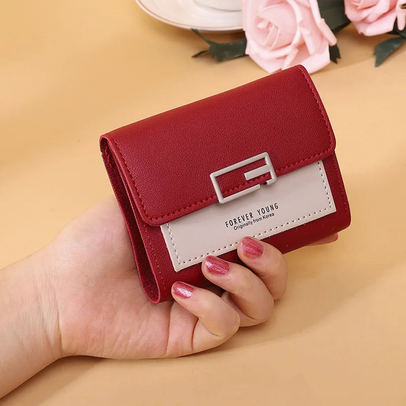 Patchwork Wallet Women Purse Mini Wallets Students Lovely Purse Small Wallet